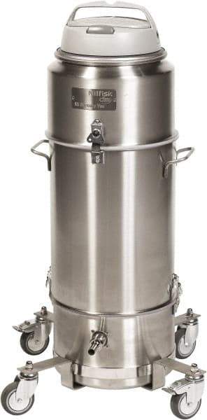 Nilfisk - 3.25 Gal, Stainless Steel Tank, Wet, Mercury Vacuum Cleaner - 10 Amps - Benchmark Tooling