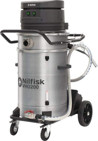 Nilfisk - 14 Gal, Painted Steel Tank, Dry, Machine Shop Vacuum Cleaner - 13.3 Amps - Benchmark Tooling