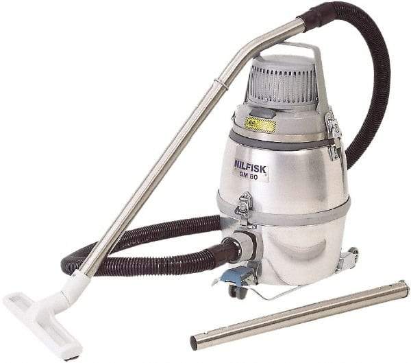 Nilfisk - 3.24 Gal, Aluminum Tank, Dry, Clean Room Vacuum Cleaner - 1.5 hp, 10 Amps - Benchmark Tooling