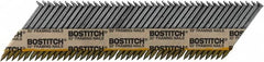 Stanley Bostitch - 12 Gauge 0.113" Shank Diam 2" Long Framing Nails for Power Nailers - Steel, Bright Finish, Smooth Shank, Angled Stick Paper Tape Collation, Round Head - Benchmark Tooling