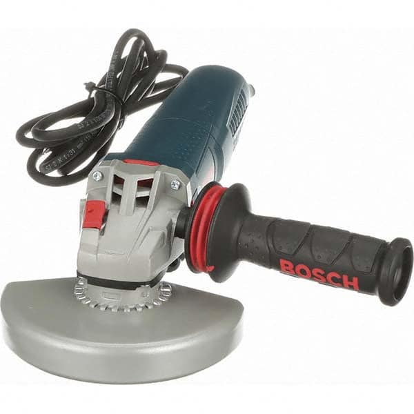 Bosch - 6" Wheel Diam, 9,300 RPM, Corded Angle & Disc Grinder - 5/8-11 Spindle, 120 Volts, 13 Amps - Benchmark Tooling