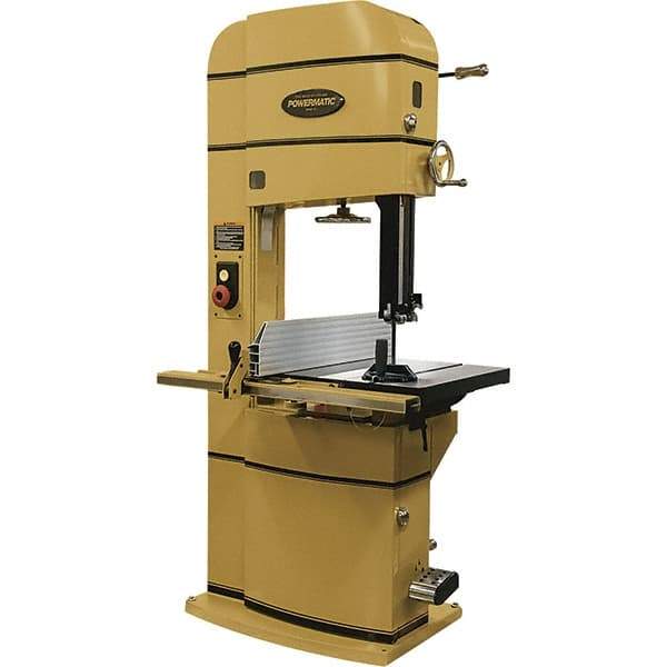 Powermatic - 20" Throat Capacity, Step Pulley Vertical Bandsaw - 2,300/4,400 SFPM, 5 hp, Single Phase - Benchmark Tooling