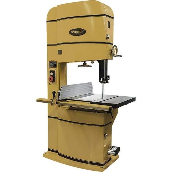 Powermatic - 24" Throat Capacity, Step Pulley Vertical Bandsaw - 2,500/4,800 SFPM, 5 hp, Three Phase - Benchmark Tooling