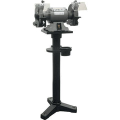 Jet - 10" Wheel Diam x 1" Wheel Width, 1-1/2 hp Bench Grinder - 1 Phase, 1,720 Max RPM, 115 Volts - Benchmark Tooling