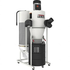 Jet - 1µm, 115 Volt Portable Dust Collector - 22" Long x 47" Deep x 67-9/16" High, 4" Connection Diam, 6,396' per min Air Flow - Benchmark Tooling