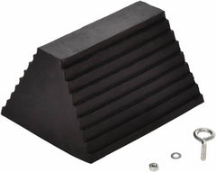 Vestil - 9-1/4" Wide x 6" High x 8" Deep, Rubber Wheel Chock - Benchmark Tooling