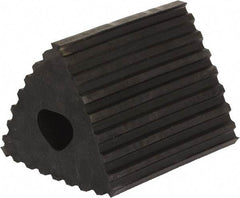 Vestil - 6-1/2" Wide x 4-3/4" High x 4-1/4" Deep, Rubber Wheel Chock - Benchmark Tooling