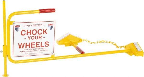 Vestil - 40-1/16" Wide x 20-1/8" High x 45" Deep, Steel Wheel Chock - Benchmark Tooling