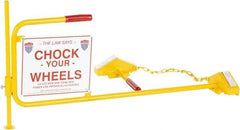 Vestil - 40-1/16" Wide x 20-1/8" High x 45" Deep, Steel Wheel Chock - Benchmark Tooling