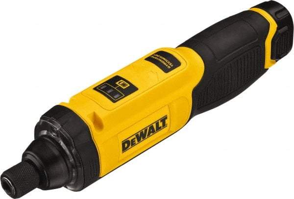 DeWALT - 8 Volt Lithium-Ion Battery Inline Cordless Screwdriver - 430 RPM, 430 In/Lb Torque - Benchmark Tooling