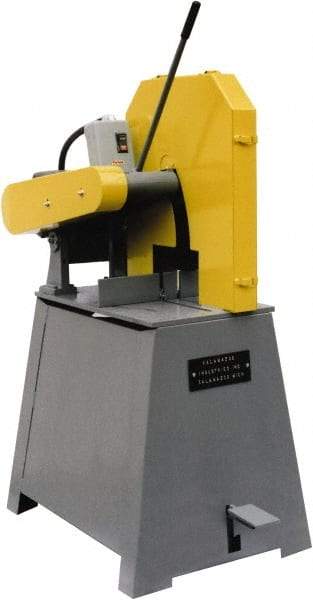 Kalamazoo - 20" Blade Diam, 1" Arbor Hole, Straight Chop & Cutoff Saw - 2,500 RPM, 15 hp, 220/440 Volts, 3 Phase - Benchmark Tooling