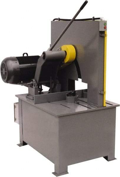 Kalamazoo - 26" Blade Diam, 1" Arbor Hole, Straight Chop & Cutoff Saw - 1,800 RPM, 20 hp, 220/440 Volts, 3 Phase - Benchmark Tooling