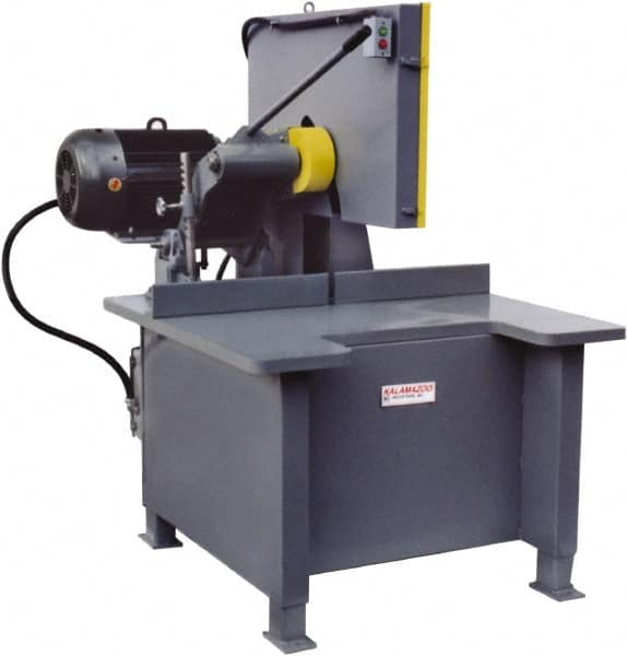 Kalamazoo - 20" Blade Diam, 1" Arbor Hole, Straight Chop & Cutoff Saw - 2,500 RPM, 15 hp, 220/440 Volts, 3 Phase - Benchmark Tooling