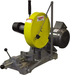 Kalamazoo - 10" Blade Diam, 5/8" Arbor Hole, Straight Chop & Cutoff Saw - 3,450 RPM, 3 hp, 220/440 Volts, 1 or 3 Phase - Benchmark Tooling