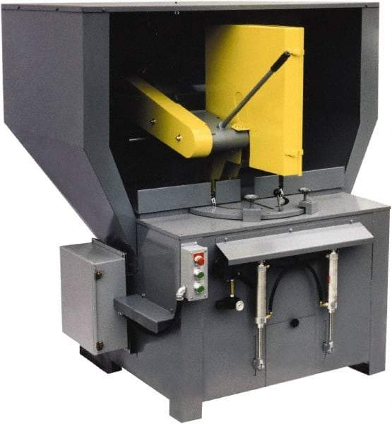 Kalamazoo - 20 or 22" Blade Diam, 1" Arbor Hole, Miter Chop & Cutoff Saw - 2,500 RPM, 20 hp, 220/440 Volts, 3 Phase - Benchmark Tooling