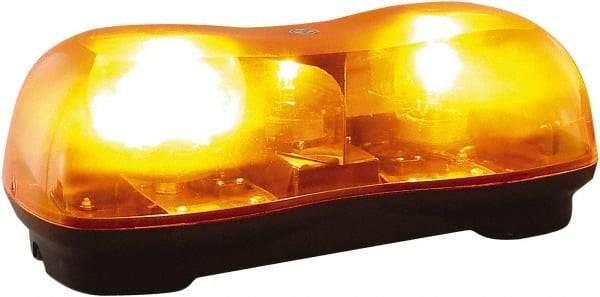 Buyers Products - 320 FPM, Magnetic Mount Emergency Halogen Lightbar Assembly - Powered by 12 to 24 Volts, Amber - Benchmark Tooling