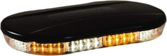 Buyers Products - Variable Flash Rate, Magnetic or Permanent Mount Emergency LED Lightbar Assembly - Powered by DC, Amber & Clear - Benchmark Tooling