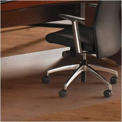 Floortex - 60" Long x 60" Wide, Chair Mat - Square, Straight Edge Style - Benchmark Tooling