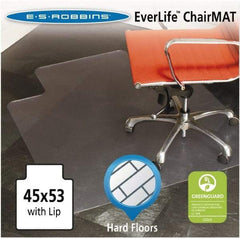 ES Robbins - 53" Long x 45" Wide, Chair Mat - Rectangular, Straight Edge Style - Benchmark Tooling