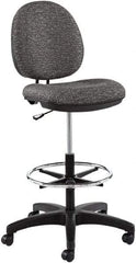 ALERA - 19-1/2 Inch Wide x 26-3/4 Inch Deep x 51-1/8 Inch High, Swivel Base, Swivel Task Chair - 100% Acrylic Seat, Graphite Gray - Benchmark Tooling