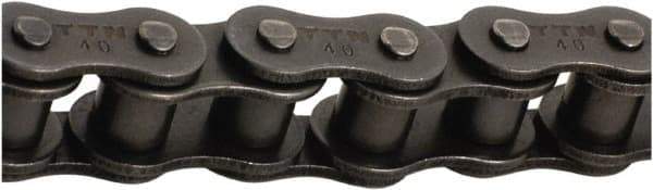 Tritan - 1-1/4" Pitch, ANSI 100, Single Strand Roller Chain - Chain No. 100, 19,896 Lb. Capacity, 50 Ft. Long, 3/4" Roller Diam, 0.744" Roller Width - Benchmark Tooling