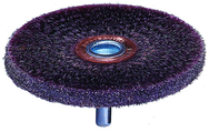 3" Diameter - Burgundy Elastomer Conflex Polyflex Brush - Benchmark Tooling