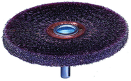 3'' Diameter - Burgundy Elastomer Conflex Polyflex Brush - Benchmark Tooling