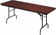 ICEBERG - 30" Long x 96" Wide x 29" High, Folding Table - Mahogany - Benchmark Tooling