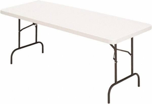 ALERA - 30" Long x 60" Wide x 29" High, Folding Table - Platinum - Benchmark Tooling