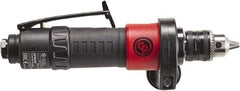 Chicago Pneumatic - 3/8" Keyed Chuck - Inline Handle, 2,100 RPM, 0.4 hp, 90 psi - Benchmark Tooling