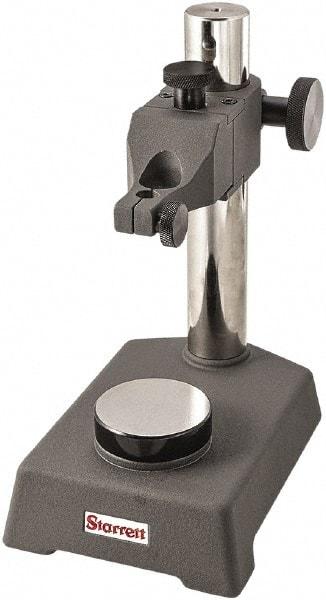 Starrett - Cast Iron, Round Base, Indicator Transfer Stand - Includes Holder - Benchmark Tooling