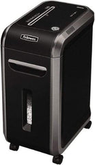 FELLOWES - 5/64 x 9/16" Strip, 12 Sheet Mirco Cut Paper Micro Cut Shredder - 17-5/16" Long x 11-7/16" Wide x 23-3/16" High, Level 5 Security, 9 Gal Wastebasket - Benchmark Tooling