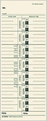 TOPS - 9" High x 3-1/2" Wide Weekly Time Cards - Manila, Use with Acroprint M33, IBM 10-800292, Lathem 33, Simplex 10-100382, 10-800292, 1950-9305, 950-9361 - Benchmark Tooling