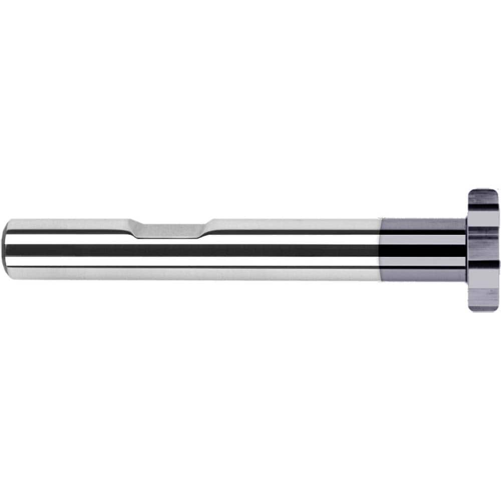 Harvey Tool - 1" Cut Diam, 1/32" Cut Width, 1/2" Shank, Straight-Tooth Woodruff Keyseat Cutter - Exact Industrial Supply