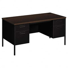 Hon - Office Desks Type: Double Pedestal Desk Center Draw: Yes - Benchmark Tooling