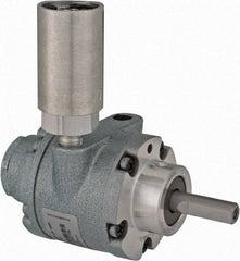 Gast - 1/2 hp Reversible Hub Air Actuated Motor - 6,000 Max RPM, 1.14" Shaft Length, 4.66" OAL, 3/8" Shaft Diam - Benchmark Tooling