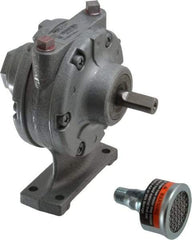 Gast - 3/4 hp Clockwise Foot Air Actuated Motor - 3,000 Max RPM, 1.13" Shaft Length, 4.94" OAL, 1/2" Shaft Diam - Benchmark Tooling