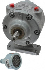 Gast - 1-1/2 hp Reversible Foot Air Actuated Motor - 3,000 Max RPM, 1.12" Shaft Length, 5.81" OAL, 1/2" Shaft Diam - Benchmark Tooling