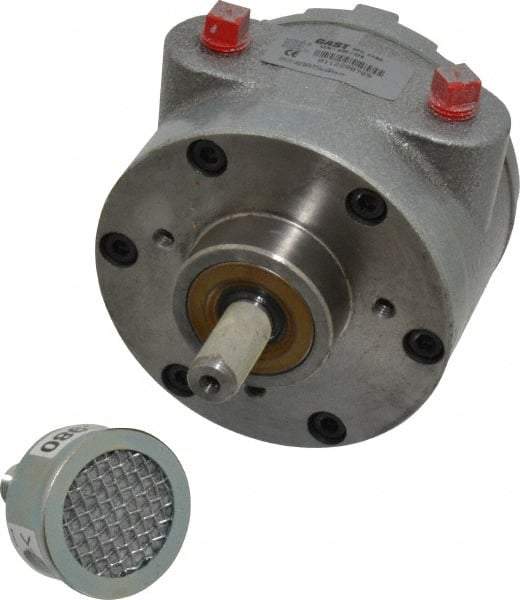 Gast - 1-1/2 hp Reversible Face Air Actuated Motor - 3,000 Max RPM, 1.12" Shaft Length, 5.81" OAL, 1/2" Shaft Diam - Benchmark Tooling