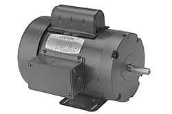 Leeson - 2 Max hp, 1,740 Max RPM, Electric AC DC Motor - 115/208-230 V Input, Single Phase, 145T Frame - Benchmark Tooling