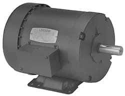 Leeson - 1/4 Max hp, 1,725 Max RPM, Electric AC DC Motor - 208-230/460 V Input, Three Phase, 48 Frame - Benchmark Tooling