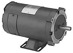 Leeson - 1 Max hp, 1,800 Max RPM, Electric AC DC Motor - 12 V Input, 56C Frame - Benchmark Tooling