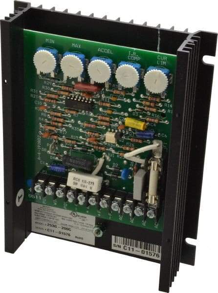 Dart Controls - 2 Max hp, 30 Max RPM, Electric AC DC Motor - 120, 240 V Input - Benchmark Tooling