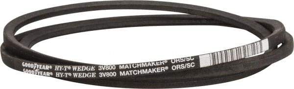 Continental ContiTech - Section 3V, 80" Outside Length, V-Belt - Fiber Reinforced Wingprene Rubber, HY-T Wedge MatchmakerEnvelope, No. 3V800 - Benchmark Tooling