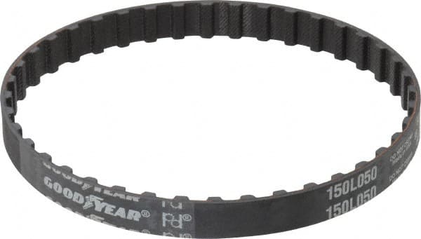 Continental ContiTech - Section L, 1/2" Wide, Timing Belt - Helanca Weave Stretch Nylon, L Series Belts Positive Drive, No. 150L - Benchmark Tooling