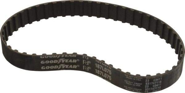 Continental ContiTech - Section L, 3/4" Wide, Timing Belt - Helanca Weave Stretch Nylon, L Series Belts Positive Drive, No. 187L - Benchmark Tooling