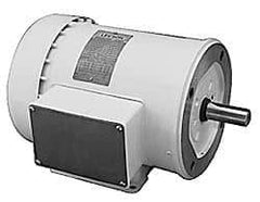 Leeson - 1/2 Max hp, 1,725 Max RPM, Electric AC DC Motor - 208-230/460 V Input, Three Phase, C56C Frame - Benchmark Tooling