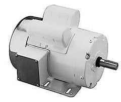 Leeson - 1-1/2 Max hp, 1,725 Max RPM, Electric AC DC Motor - 115, 208, 230 V Input, Single Phase, H56C Frame - Benchmark Tooling