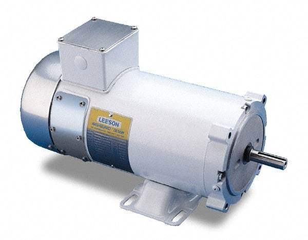 Leeson - 3/4 Max hp, 1,750 Max RPM, Electric AC DC Motor - 115 V Input, ZLS56C Frame - Benchmark Tooling