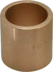 Made in USA - 1" Inside x 1-1/4" Outside Diam, Cast Bronze Sleeve Bearing - 1-1/4" OAL - Benchmark Tooling